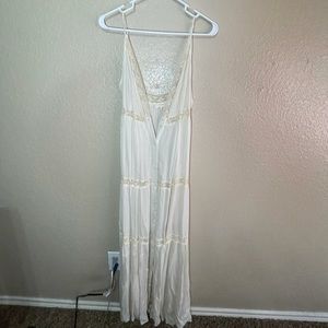 VICI cream maxi dress